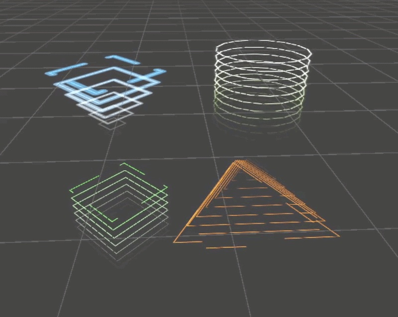 【VRC想定】多用途に使える幾何学シェーダー / Geometry Stream Shader