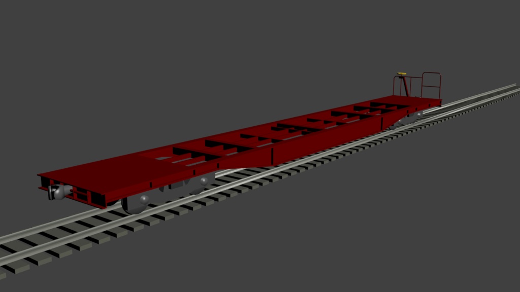 Flat wagon [3D Model]