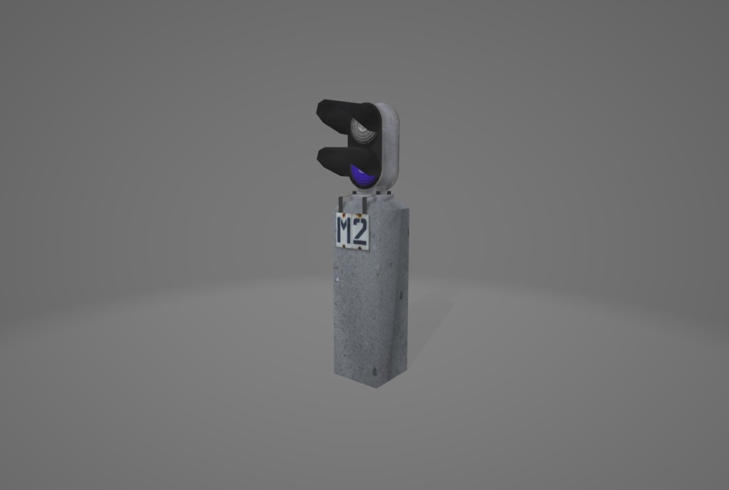 Russian railroad shunting signal