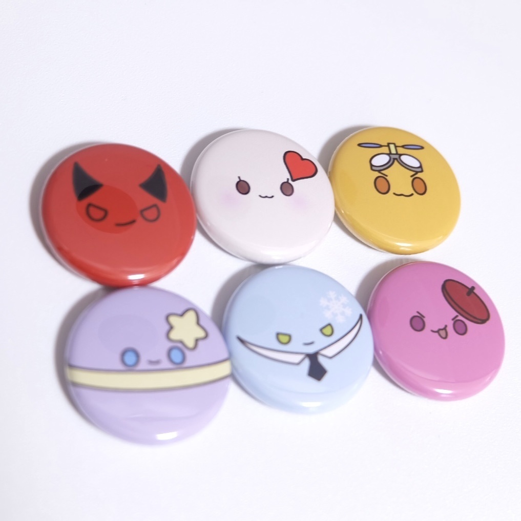 ▷ ぷにオンリー やわらか惑星直列 まんまるミニ缶バッジ