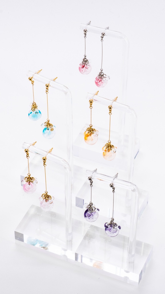 ▷推し色シャボン玉ピアス