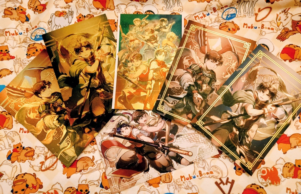 箔押しポストカード【全種6枚セット】