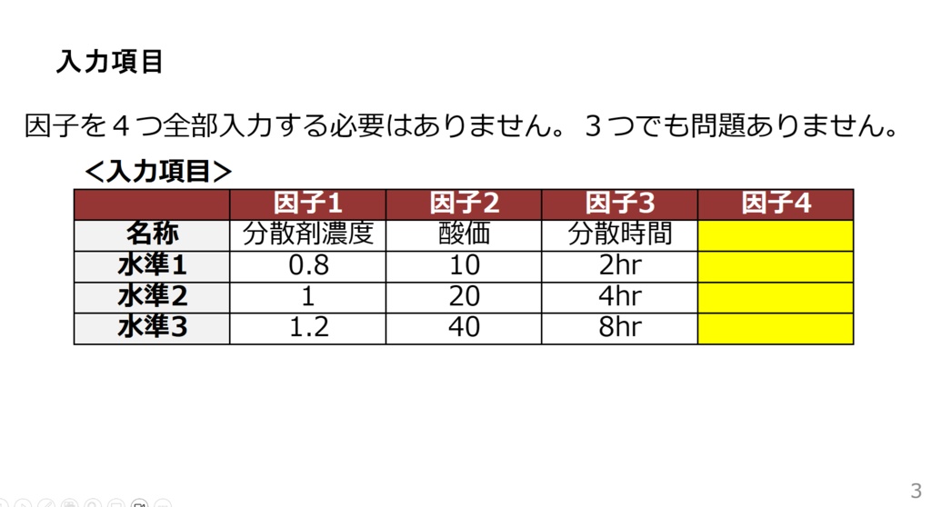 エクセルシート(実験計画法の直交表24種類)