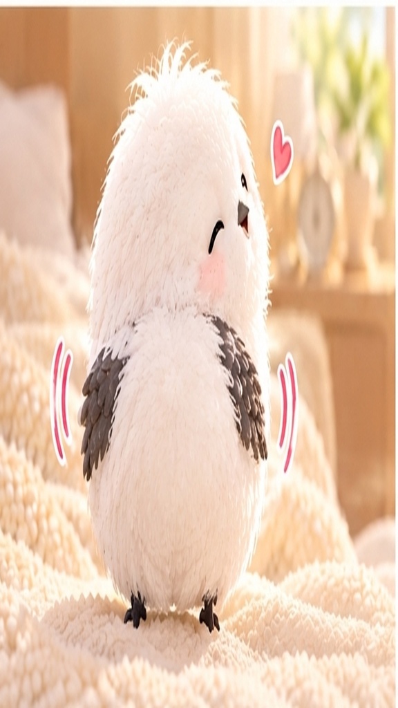 かわいいシマエナガのスマホ壁紙セット①癒やしの日常