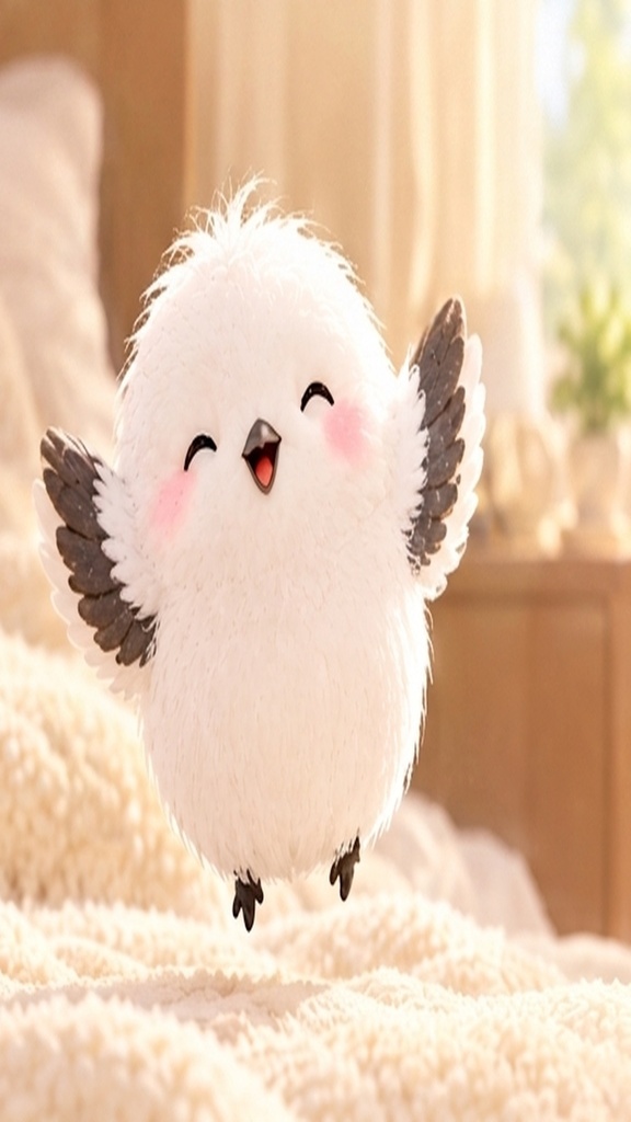 かわいいシマエナガのスマホ壁紙セット①癒やしの日常