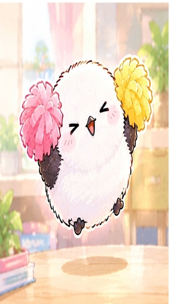 かわいいシマエナガのスマホ壁紙セット②おうち時間