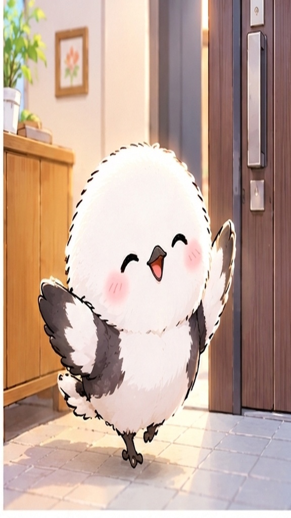 かわいいシマエナガのスマホ壁紙セット②おうち時間