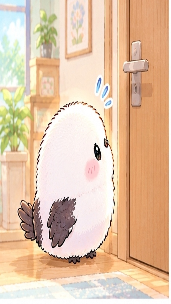 かわいいシマエナガのスマホ壁紙セット③のんびり暮らし