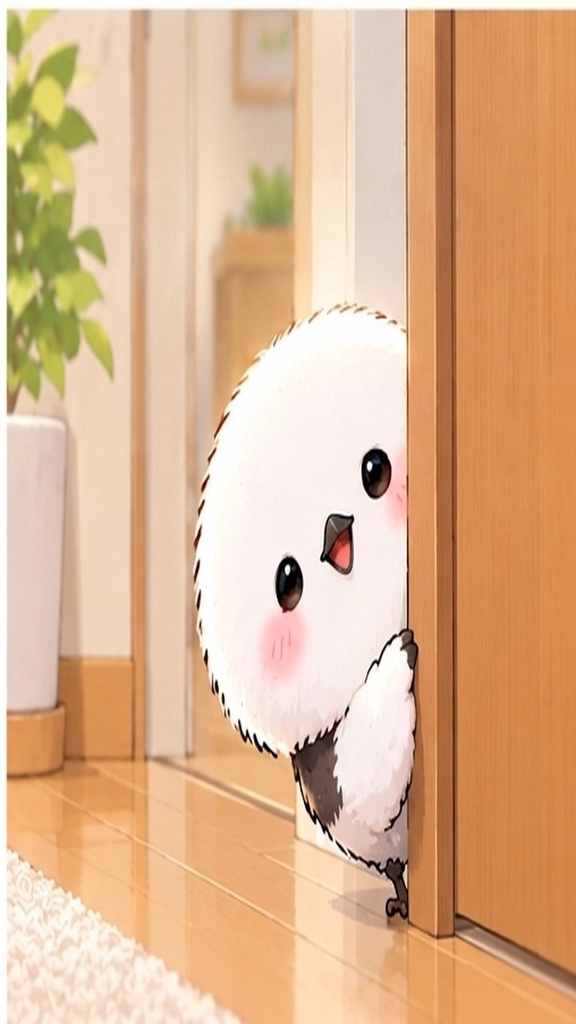 かわいいシマエナガのスマホ壁紙セット③のんびり暮らし