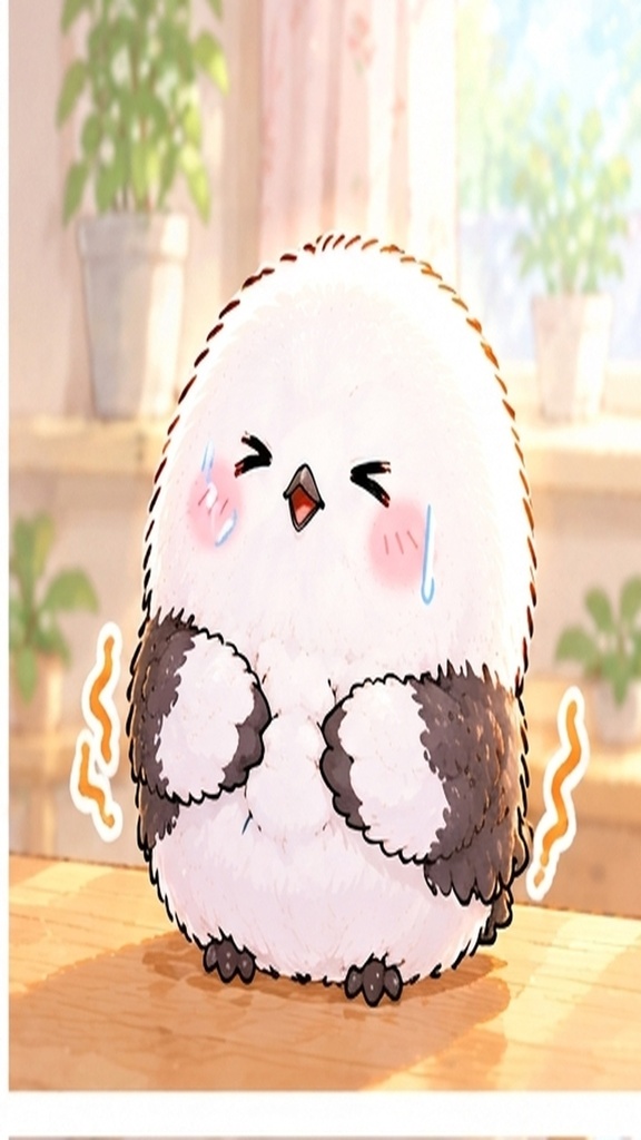 かわいいシマエナガのスマホ壁紙セット⑤ぬくぬく時間