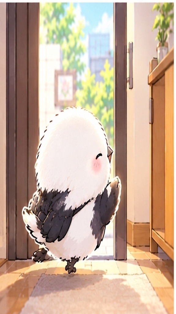 かわいいシマエナガのスマホ壁紙セット⑥日常のひとコマ
