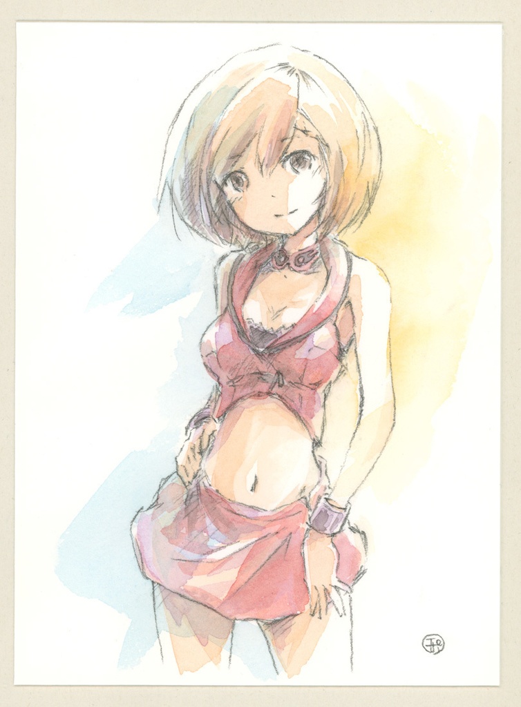 水彩原画 Me-012