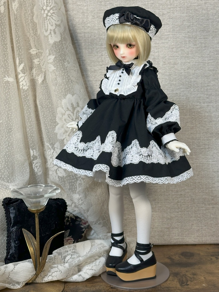 SDM,MDD(1/4ドール服)【小鳥ワンピースセット】