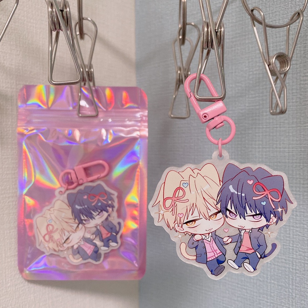 【受注予約】佐々波×沖名のネコ耳アクキー