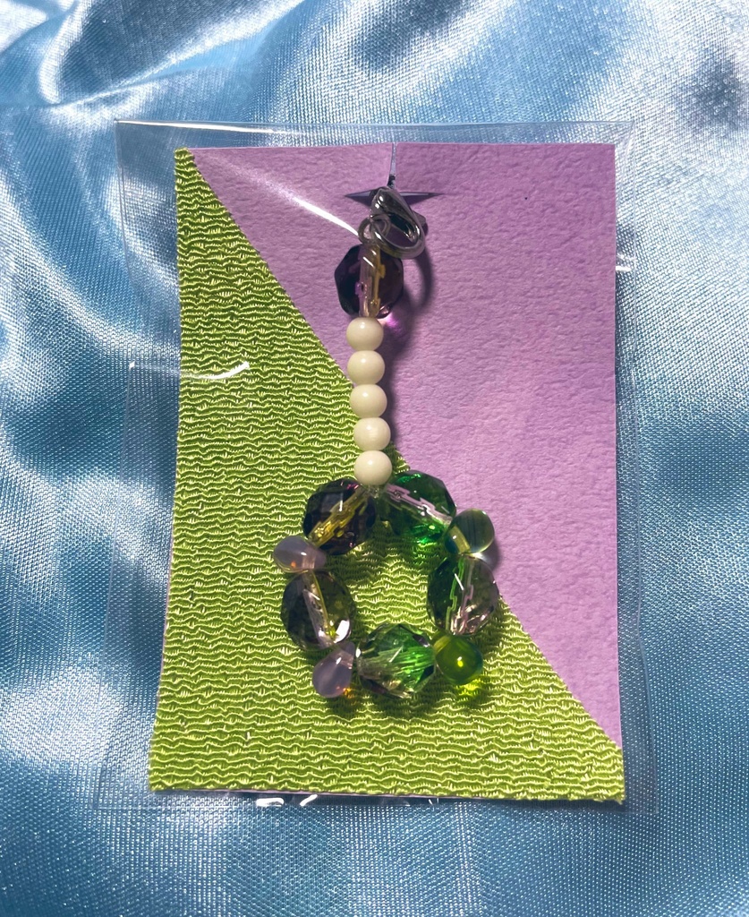 晴道イメージモチーフビーズストラップ(蓄光部あり)