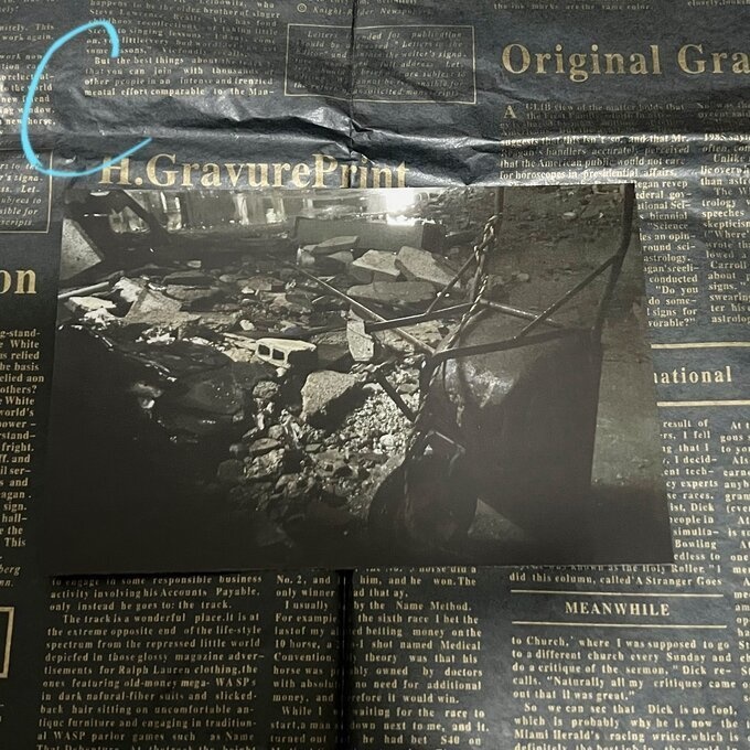 廃墟*工場夜景写真 ポストカード