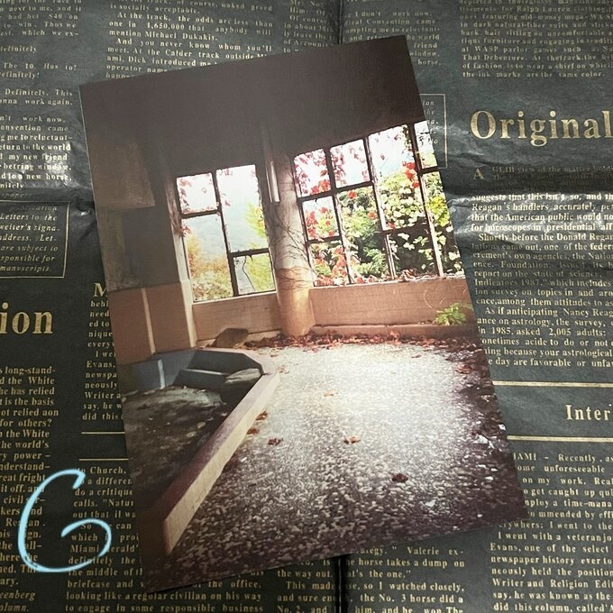 廃墟*工場夜景写真 ポストカード