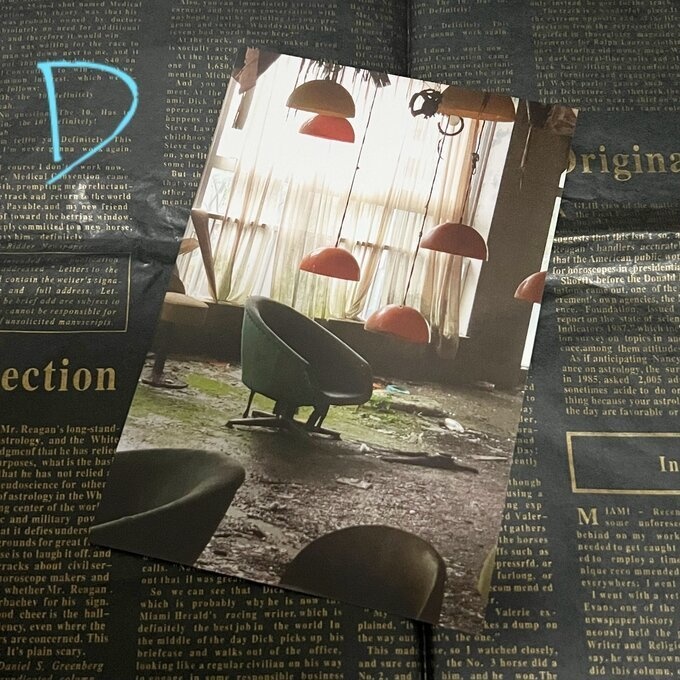 廃墟*工場夜景写真 ポストカード