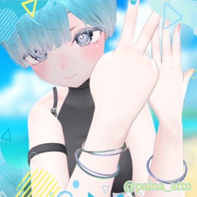 『Aurora loop 始まりへ還る輝き シルバーリング』VRChat向けアクセサリー