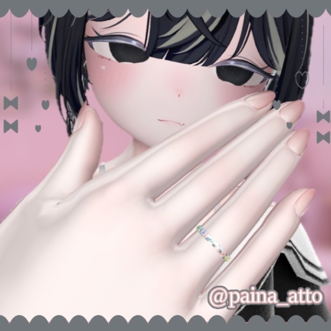 『Stella Dot 星を留めた指先 シルバーリング』VRChat向けアクセサリー