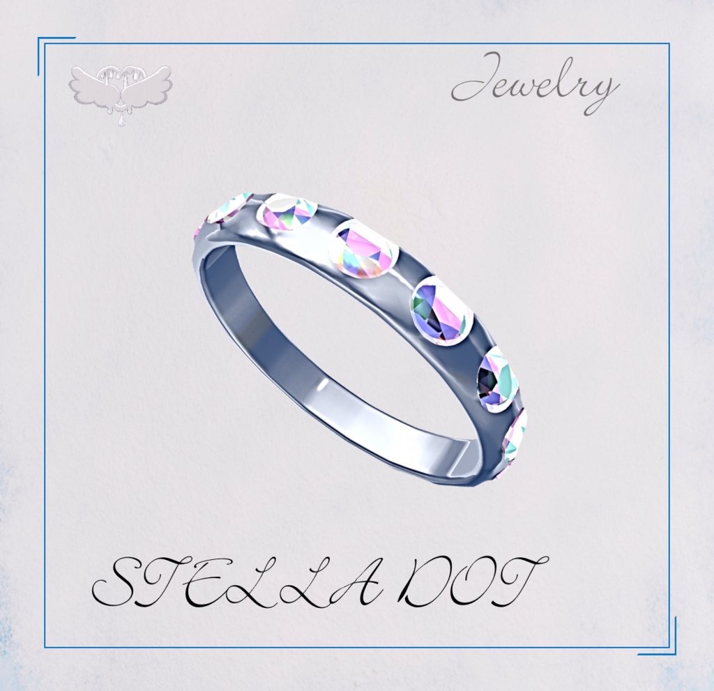 『Stella Dot 星を留めた指先 シルバーリング』VRChat向けアクセサリー