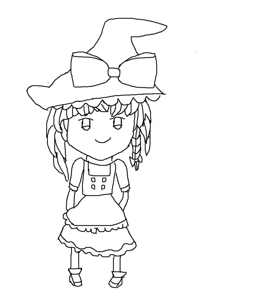 ふちまる作 初めての絵シリーズ！ 霧雨魔理沙！