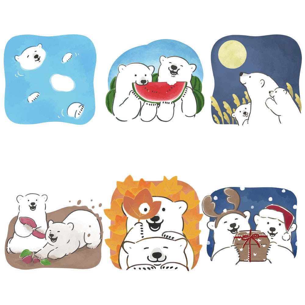 2024 シロクマカレンダー /2024 POLAR BEAR CALENDAR