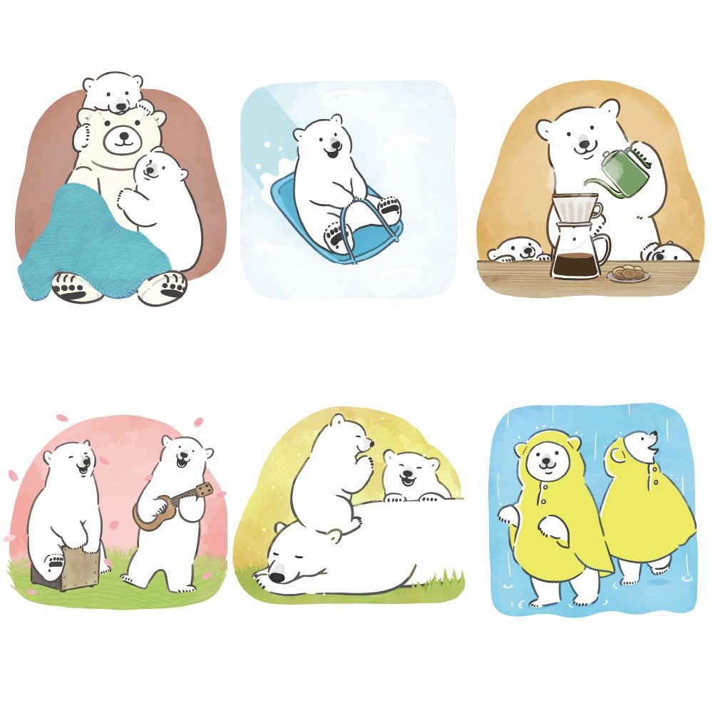 2024 シロクマカレンダー /2024 POLAR BEAR CALENDAR