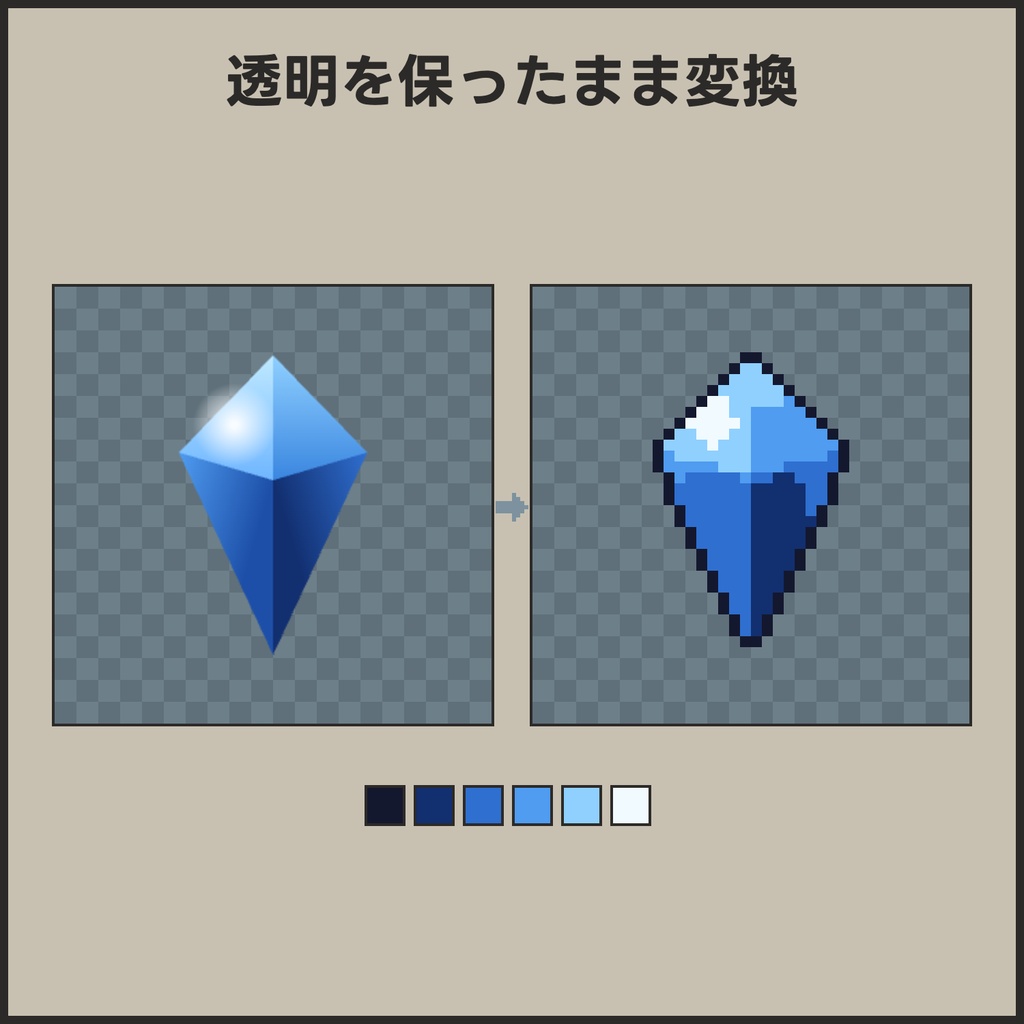 Dot Press【Windows・Mac】画像をドット絵に変換するアプリ