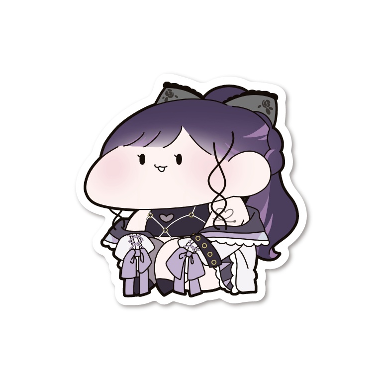 【もちガキ】ならくステッカー【今宵ならく】