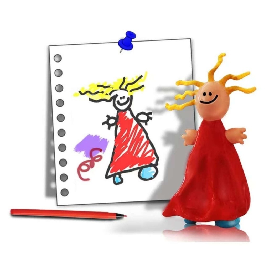 写真からのカスタム人形、子供の写真から イラスト そっくり人形 フィギュア 絵からカスタム 子どもの絵 誕生日 メモリアルグッズ 贈り物