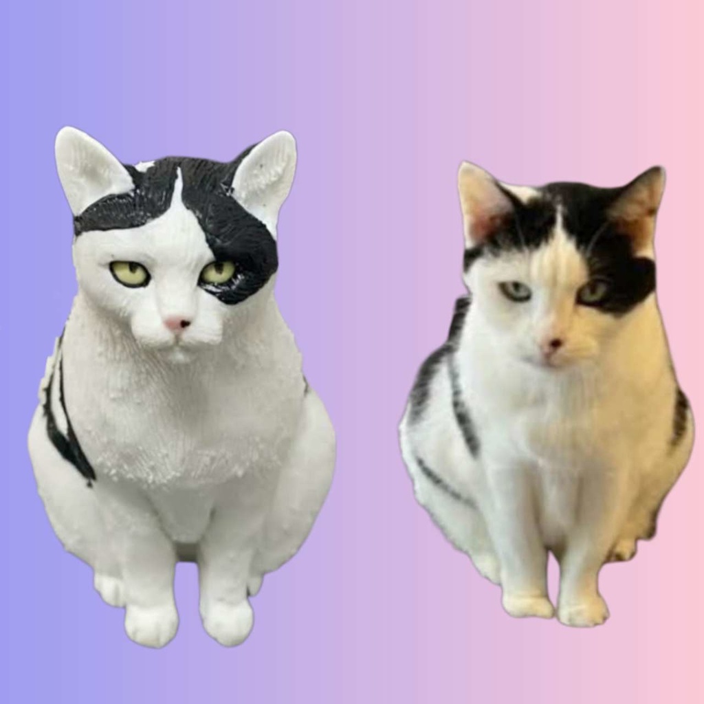 【受注作製】うちの子 写真入り そっくり人形❤ペット フィギュア、猫置物、名入れ 愛猫 立体肖像画 似顔絵❤犬猫人形、ペットロス、メモリアル、ねこちゃん、誕生日、うちのこ記念日、ペットギフト