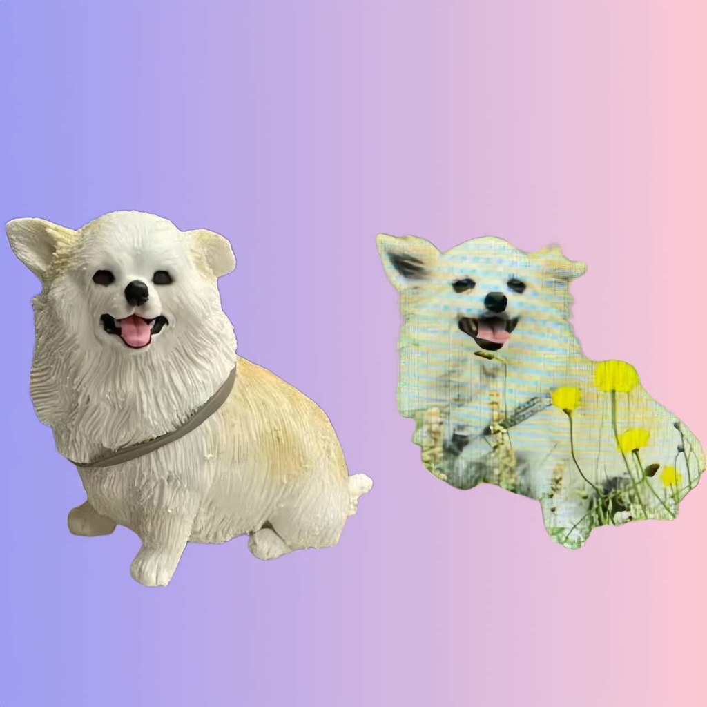 【受注作製】うちの子 写真入り そっくり人形❤ペット フィギュア、犬置物、 名入れ 愛犬 立体肖像画 似顔絵❤犬猫人形、ペットロス、メモリアル、ねこちゃん、誕生日、うちのこ記念日、ペットギフト