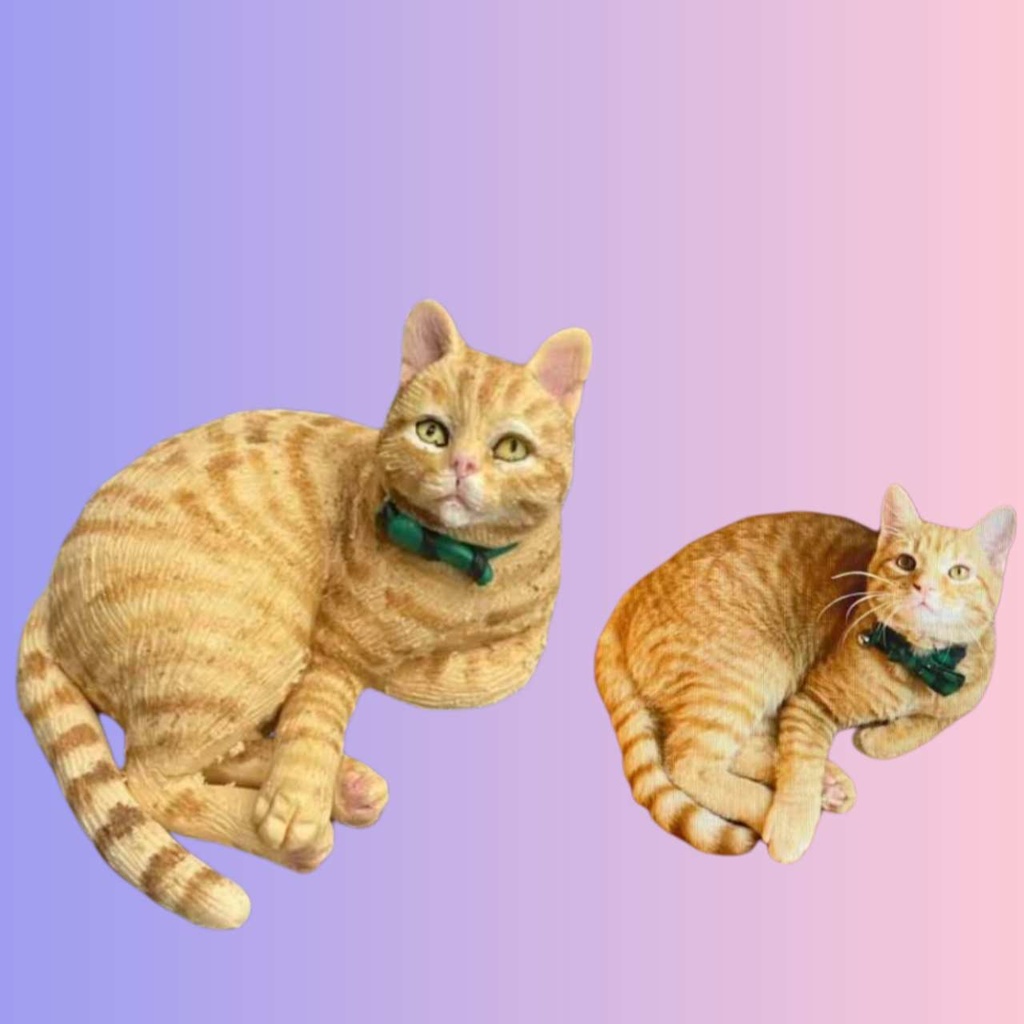 【受注作製】うちの子 写真入り そっくり人形❤ペット フィギュア、猫置物、名入れ 愛猫 立体肖像画 似顔絵❤犬猫人形、ペットロス、メモリアル、ねこちゃん、誕生日、うちのこ記念日、ペットギフト