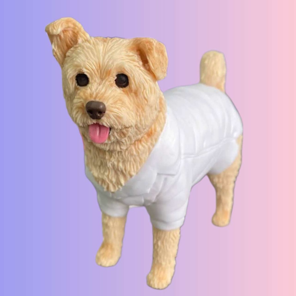 【受注作製】うちの子 写真入り そっくり人形❤ペット フィギュア、犬置物、 名入れ 愛犬 立体肖像画 似顔絵❤犬猫人形、ペットロス、メモリアル、ねこちゃん、誕生日、うちのこ記念日、ペットギフト