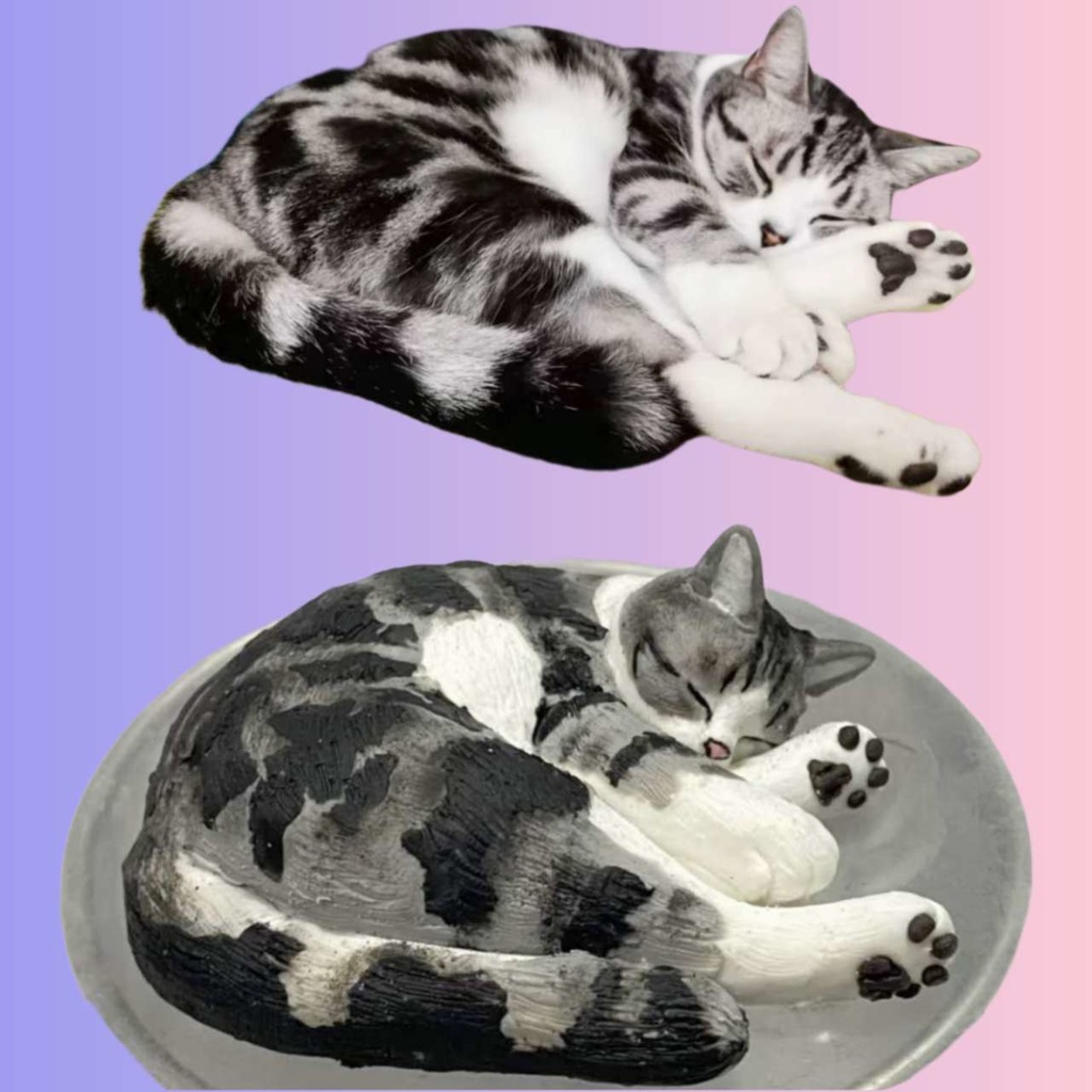 【受注作製】うちの子 写真入り そっくり人形❤ペット フィギュア、猫置物、名入れ 愛猫 立体肖像画 似顔絵❤犬猫人形、ペットロス、メモリアル、ねこちゃん、誕生日、うちのこ記念日、ペットギフト