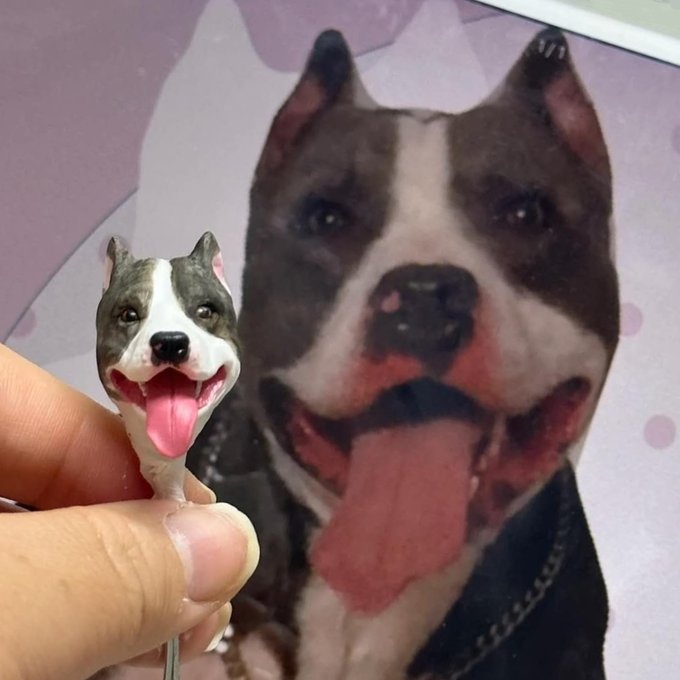 【受注作製】うちの子 写真入り そっくり人形❤ペット フィギュア、犬置物、 名入れ 愛犬 立体肖像画 似顔絵❤犬猫人形、ペットロス、メモリアル、ねこちゃん、誕生日、うちのこ記念日、ペットギフト