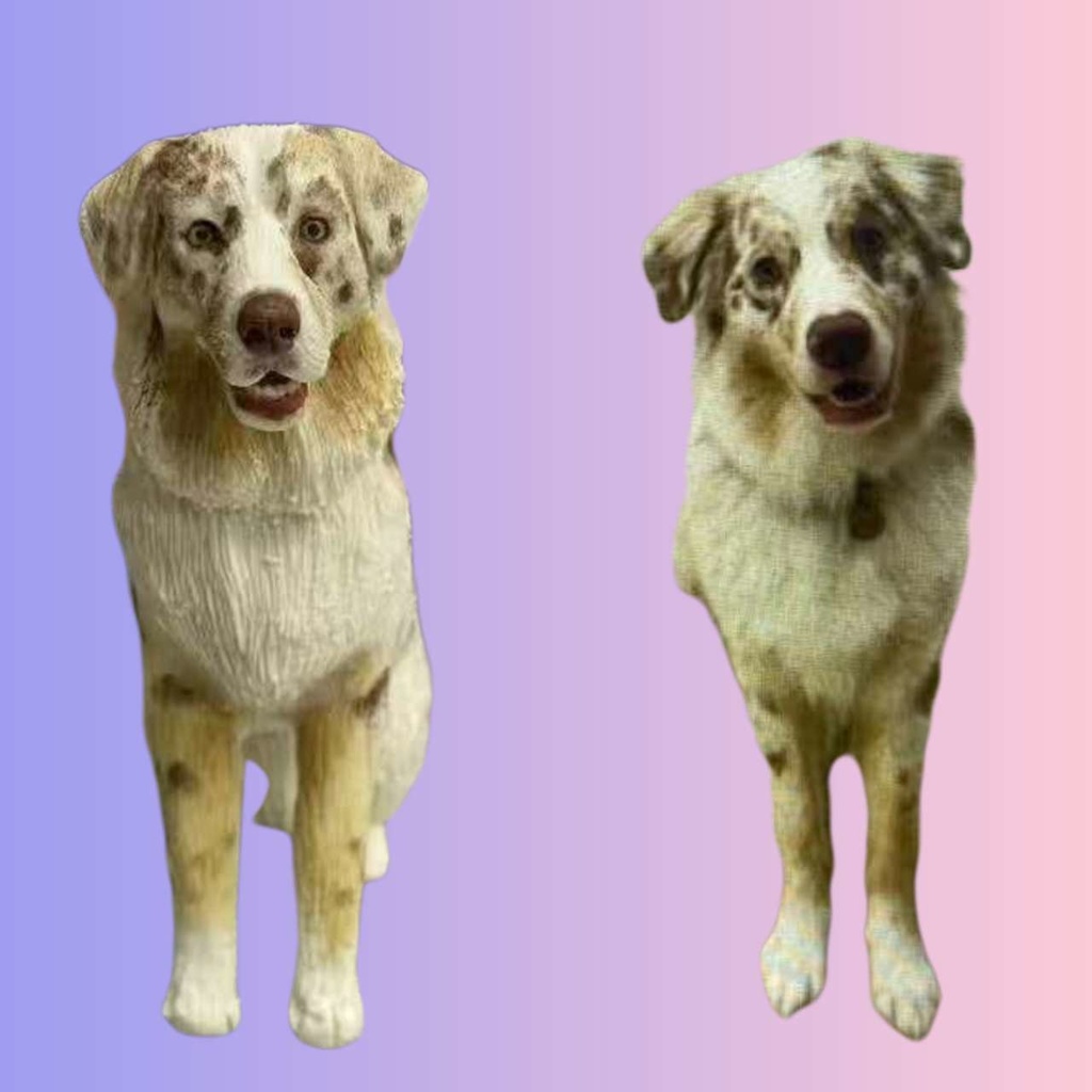 【受注作製】うちの子 写真入り そっくり人形❤ペット フィギュア、犬置物、 名入れ 愛犬 立体肖像画 似顔絵❤犬猫人形、ペットロス、メモリアル、ねこちゃん、誕生日、うちのこ記念日、ペットギフト