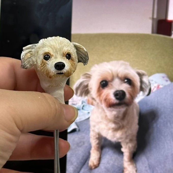 【受注作製】うちの子 写真入り そっくり人形❤ペット フィギュア、猫置物、名入れ 愛猫 立体肖像画 似顔絵❤犬猫人形、ペットロス、メモリアル、ねこちゃん、誕生日、うちのこ記念日、ペットギフト