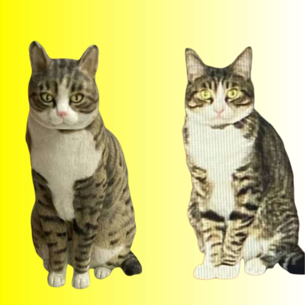 【受注作製】うちの子 写真入り そっくり人形❤ペット フィギュア、猫置物、名入れ 愛猫 立体肖像画 似顔絵❤犬猫人形、ペットロス、メモリアル、ねこちゃん、誕生日、うちのこ記念日、ペットギフト