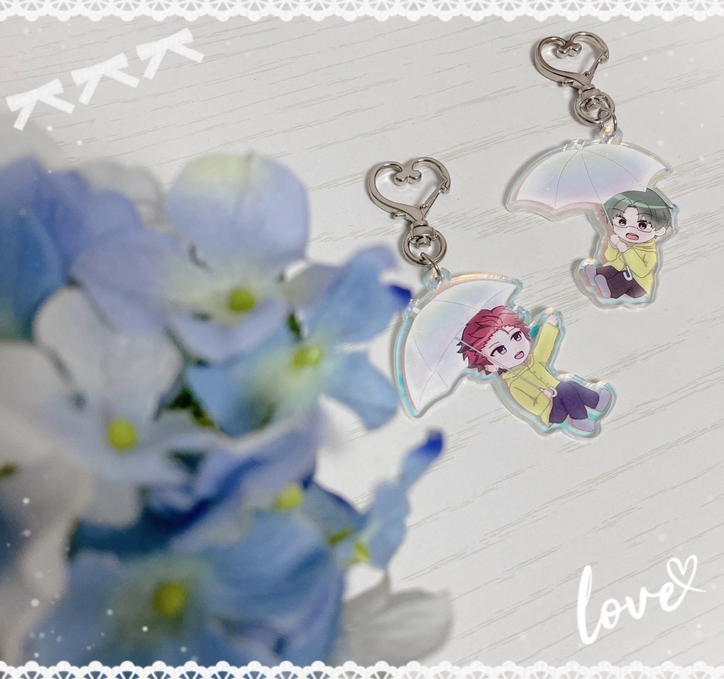 紅敬オーロラアクリルキーホルダー