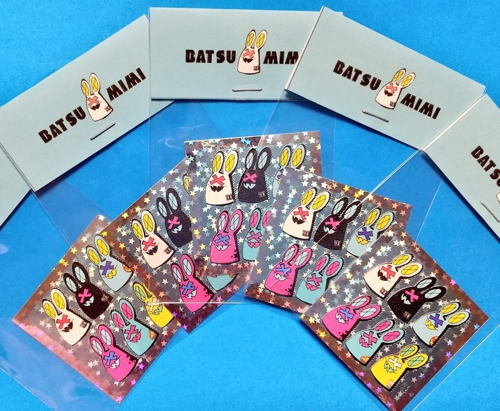 バツミミステッカー