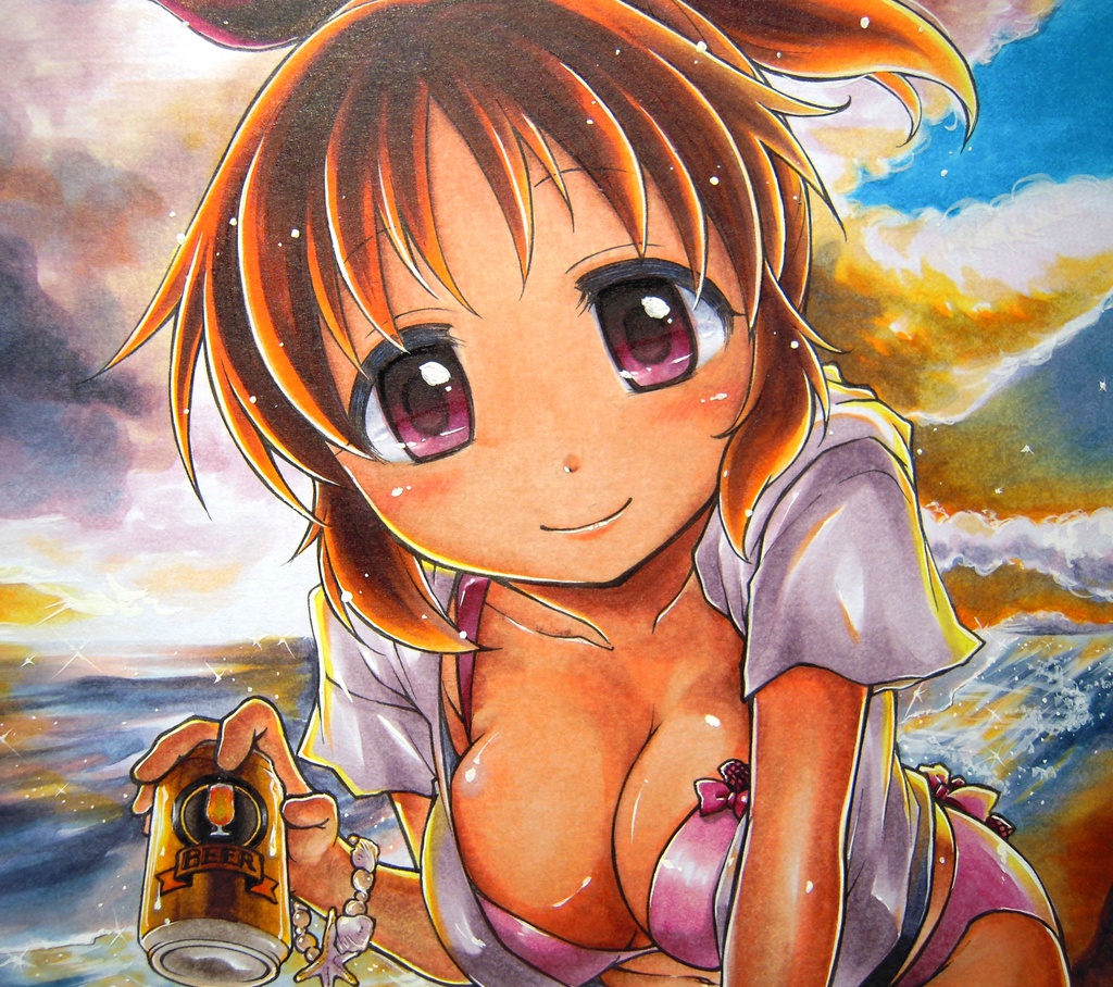 色紙イラスト(安部菜々)