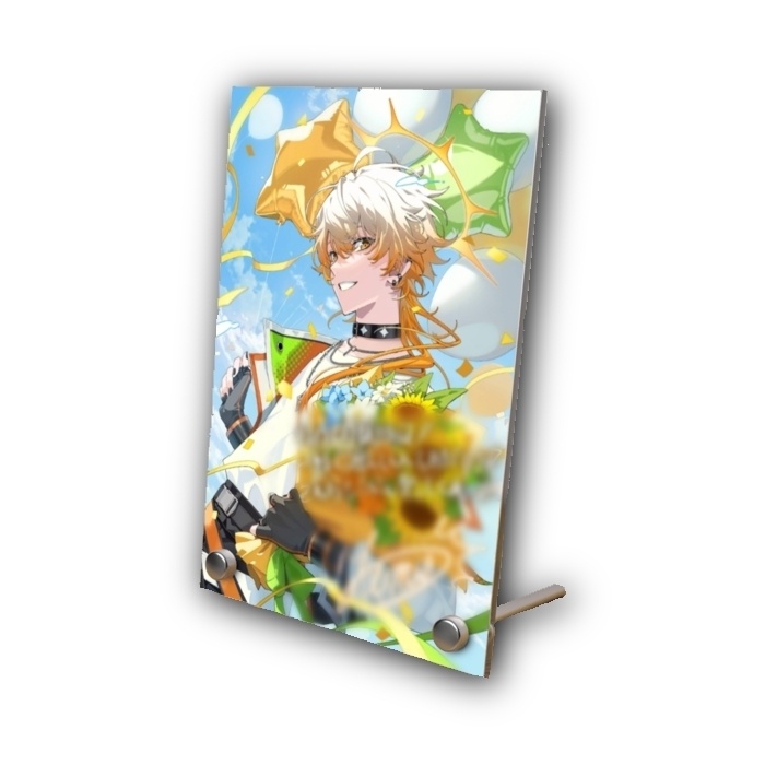 誕生日記念アクリルパネル -複製サイン＆メッセージ入り-