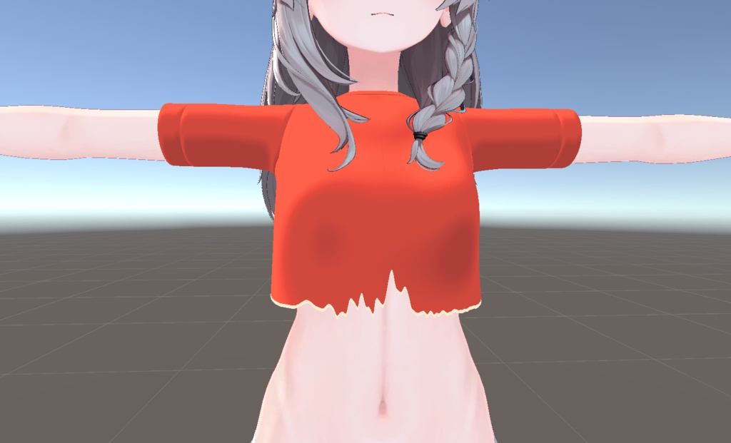 AudioLink対応!裾が波形で動くTシャツ!