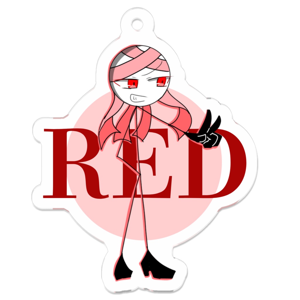 ☆Colors★紅 コウ アクリルキーホルダー