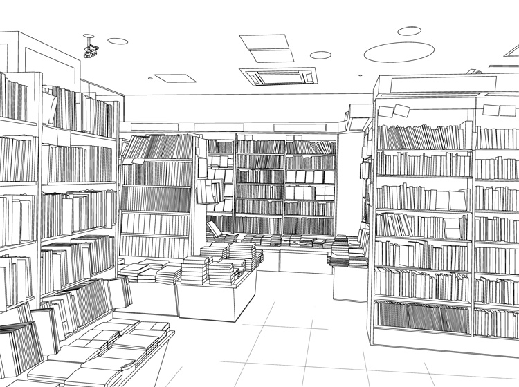 背景素材002_本屋・書店02【高解像度版】
