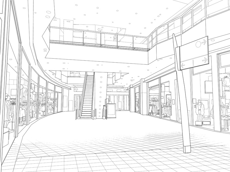 背景素材005_ショッピングモール01【高解像度版】