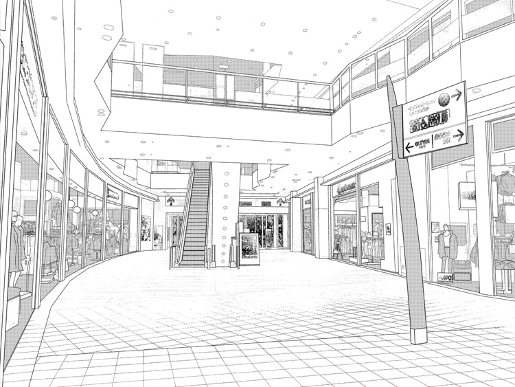 背景素材005_ショッピングモール01【高解像度版】