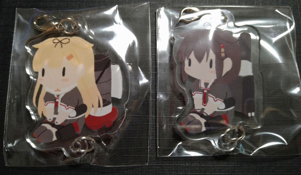 C101 ぬいぐるみ風 夕立・時雨~艤装ver~アクリルキーホルダー